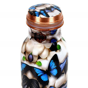 Latest Printed Design <b>Plastic</b> <b>Drinkware</b> Copper Water Bottle for Office and Gym Application Water Bottle - Product Image 2