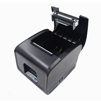 Impresora Térmica de Recibos BRIGHTEK de Escritorio, 80 mm, con Cortador Automático, Interfaz USB+Serial+LAN, Velocidad de Impresión de 220 mm/seg, Código de Barras 1D/2D