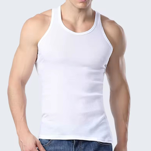 Débardeurs de sport surdimensionnés pour hommes en Spandex/Coton, séchage rapide, respirants, vêtements décontractés, vente en gros, approvisionnement en vrac, direct usine - Product Image 1