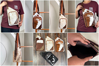 Top qualité luxe concepteur peau de vache hommes et femmes sacs à bandoulière sacs de créateur célèbre luxe en cuir véritable bandoulière sacs de poitrine
