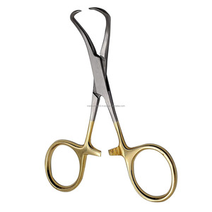 Pince à serviette Backhaus Medivolve 3,5 pouces, manche doré, instrument chirurgical professionnel, fournisseur d'instruments en acier inoxydable allemand - Product Image 3