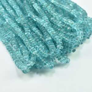 Cuentas redondas lisas de apatita Natural Sky de 4,5 mm, cuentas de piedras preciosas semipreciosas de apatita para la fabricación de joyas, suministros para manualidades DIY a granel - Product Image 3