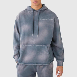Men's Tie Dye Hoodie Sweatshirt <b>Set</b> Gradient Color Casual Autumn Wear 100% Cotton French Terry <b>Knitted</b> Joggers - Product Image 1