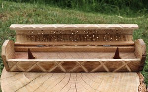 Wooden Incense and Cone <b>Box</b> storage Burner Altar decor,Hand Carved Incense Holder - Ash Cacher Incence And Cone stick Holder Gif - Product Image 3