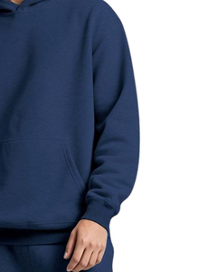 Conjunto Deportivo para Hombre, Color Azul Marino, con Capucha, Manga Larga, Estilo Casual, Transpirable, 100% Algodón, Peso Medio, para Otoño - Product Image 6
