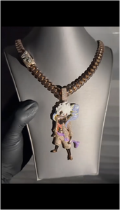 CONCEPTION Colgante Personalizado con Imagen 3D, Estilo Hip Hop, Completamente Cubierto de Diamantes de Moissanita S925, Colgante de Esmalte para Fiesta - Product Image 5