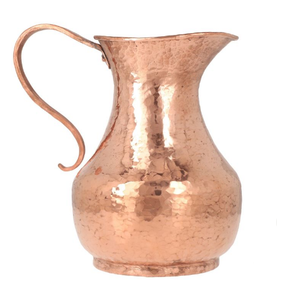 Carafe à eau moderne au design exclusif, en cuivre poli, carafe tendance pour la table, pour la maison, l'hôtel et le restaurant - Product Image 6