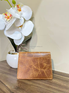 Nouveaux porte-cartes de visite en cuir véritable minimaliste fait à la main de haute qualité étuis pour cartes de crédit cadeau pour hommes et femmes - Product Image 2