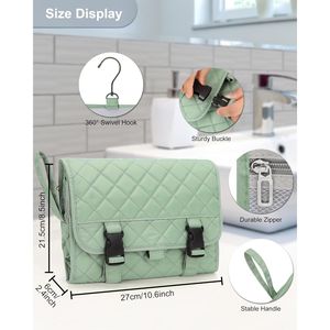 Bolsa de Aseo de Viaje Impermeable Relavel, Grande, para Hombre y Mujer, Organizador de Maquillaje con Función para Colgar, para Afeitar y Lavarse - Product Image 2
