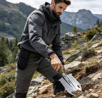 Outil de survie multifonctionnel 7 en 1, petite pelle tactique portable pour le camping, outil d'urgence avec pochette de transport