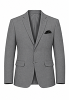 Blazer d'affaires ajusté en coton peigné de qualité supérieure, simple boutonnage, grandes tailles
