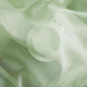 Set di 2 Pannelli per Tende a Voile Semi-Trasparenti con Occhielli, 137 cm L x 213 cm L, Verde Salvia, per Camera da Letto e Soggiorno - Product Image 2