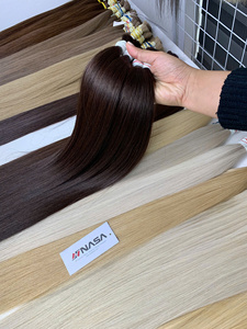 Extensiones de cabello humano natural vietnamita Super Double Drawn, precio al por mayor, color oscuro a rubio, 22-30 pulgadas - Product Image 3