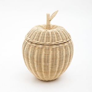 Panier décoratif en forme de fruit pour chambre d'enfant, organiseur de rangement luxueux en rotin pour chambre de bébé - Product Image 5