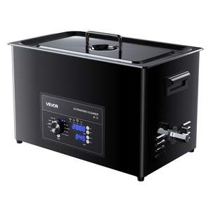 Nettoyeur à ultrasons professionnel 30L avec panier en acier inoxydable et commande à bouton pour le nettoyage domestique - Product Image 1