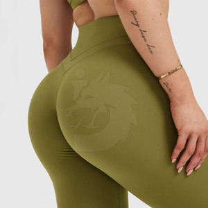 Legging de yoga sur mesure en polyester et coton, élastique, respirant, tricoté, de haute qualité, style unique pour la confection sur mesure - Product Image 5