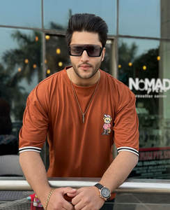 Camiseta personalizada para hombre con lavado ácido, 100% algodón, camisetas gráficas de talla grande de gran tamaño, Camiseta de algodón transpirable Vintage con logotipo estampado - Product Image 6