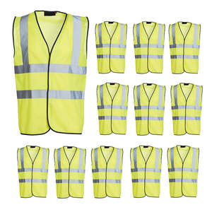 Gilet de sécurité haute visibilité jaune fluorescent pour chantier et entrepôt, veste de travail, chaleco de seguridad reflectante pour hommes - Product Image 5