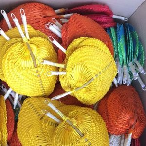 BEST SELLING Sustainable Hand <b>Fan</b> Palm Leaf Woven Bulk Supply <b>Handheld</b> Cooling <b>Fan</b> For Wedding Favor Party Decorating Vietnam - Product Image 6