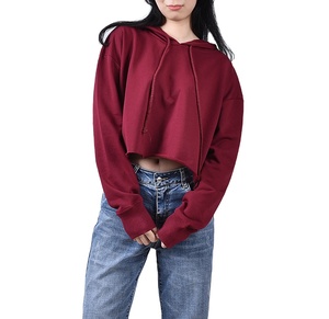 Sudaderas con capucha para mujer, top corto de alta calidad con diseño personalizado, novedad - Product Image 1