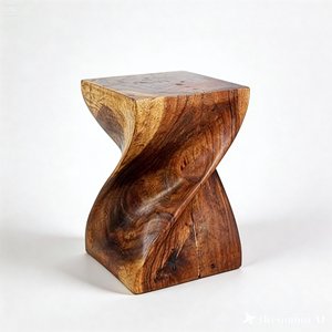 Hot Sale Living <b>Bed</b> Bath Room TerracePedestal Twisted Wooden Suar Small Medium Modern Antique Side <b>Table</b> Chair Stool Ottomans - Product Image 1