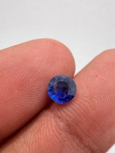 Zafiro Azul Natural de 6MM, Gema Preciosa Suelta, Corte Redondo, 1.05CT, Color Play, Ceilán, Sri Lanka, para Joyería, Zehra Gem - Product Image 2