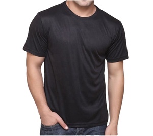 100% polyester durable en gros blanc plaine sublimation à manches courtes t-shirt hommes col rond t-shirt fabricant et fournisseur - Product Image 1