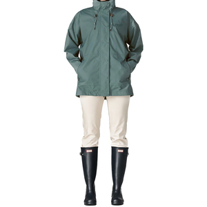 Chaqueta Impermeable y Transpirable para Mujer, con Capucha, de 2 Capas, para Uso Diario al Aire Libre, con Puños Ajustables, Ropa Técnica para la Lluvia - Product Image 6