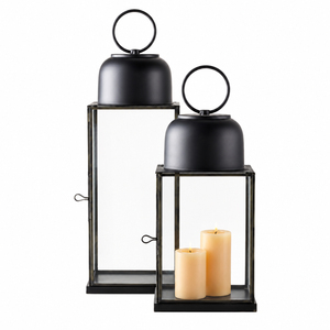 <b>Top</b> Quality Gold Stainless Steel Decorative Lantern Metal Candle Holder with Tempered Glass For Home Decor & Outdoor Hanging - Product Image 4