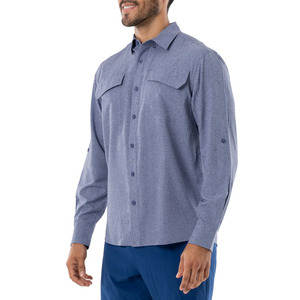 Camisas Tácticas para Hombre, con Bolsillos en el Pecho, Manga Larga, Botones, Delgadas, Transpirables, Resistentes al Viento, UPF 50, para Pesca, Tallas Grandes, Secado Rápido, Holgadas - Product Image 3