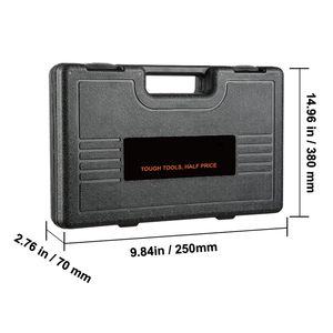 Set di chiavi a bussola a impatto da 48 pezzi con attacco da 3/8 pollici SAE (da 5/16 a 3/4 pollici) e metrico (da 8 a 22 mm), a 6 punte in Cr-V, con prolunga universale - Product Image 6