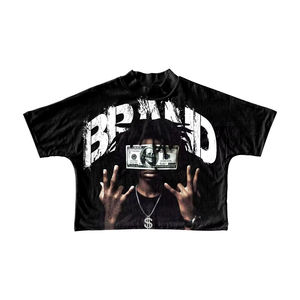Custom Digital Print Regular Fit Plus-Size <b>Men's</b> T-<b>Shirts</b> Front Logo 100% Cotton O-Neck Short Sleeve Street Casual Breathable - Product Image 1