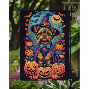 Yorkie Witchy Halloween <b>Garden</b> <b>Flag</b> Multicolor Decorative Yard <b>Flag</b> Banner for Patio Artwork for Flower Beds and Mailbox Decor - Product Image 3