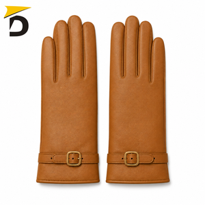 Guantes de Cuero para Mujer de Alta Calidad, Personalizados OEM, para las Cuatro Estaciones, Transpirables, Casuales, Resistentes al Viento, Cálidos y a la Moda - Product Image 5