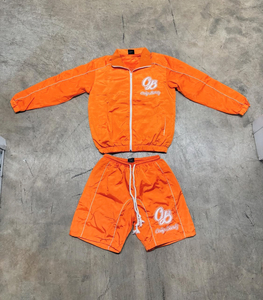 Ensemble de survêtement léger pour homme, été, 100% polyester respirant, broderie, streetwear, logo OEM - Product Image 1