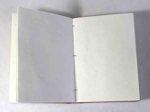 Wholesale Hot Selling Maroon Color Tiny Handmade Cotton Paper Creaminess Dotts Printed Hardcover Notebook - Product Image 3