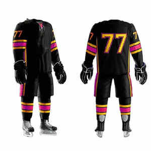 Uniforme de Hockey sobre Hielo Personalizado 2026 |   Conjunto de Jersey Sublimado Profesional |   100% Poliéster de Secado Rápido |   Venta al por Mayor de Fábrica OEM - Product Image 6