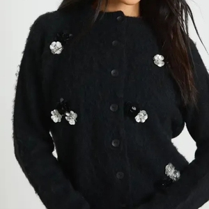 New <b>Cardigan</b> Solid Color Button V-neck Sweater Loose Outer Sweater & <b>cardigan</b> - Product Image 3