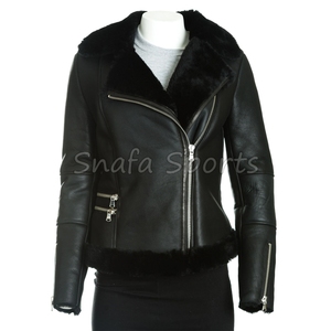 Chaqueta de Cuero Genuino para Mujer, Diseño Transpirable y a la Moda, Venta al Por Mayor de Chaquetas de Cuero Genuino para Mujer - Product Image 6