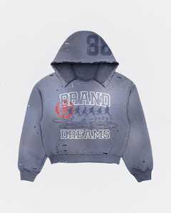 Wholesale Price 100% Cotton <b>Men</b>’s Vintage Washed Grey Hoodie & <b>Shorts</b> 2-Piece Tracksuit Set – Casual Streetwear Matching Outfit1 - Product Image 5