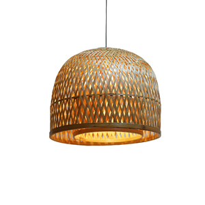 Eco-Friendly Natural Bamboo <b>Chandelier</b> <b>Shade</b> Modern Japandi Woven Ceiling Pendant <b>Lamp</b> for Hotel Restaurant Cafe Lounge Décor - Product Image 2