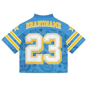 เสื้อเจอร์ซีย์ตาข่ายคุณภาพพรีเมียมสำหรับผู้ชาย น้ำหนักเบา ระบายอากาศได้ดี แขนสั้น พิมพ์ลายโลโก้ตามสั่ง บริการ OEM มีไซส์พลัส - Product Image 6