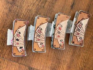 มาใหม่สไตล์ตะวันตกทําด้วยมือเครื่องมือหนังผมกรงเล็บคลิปจริงทําด้วยมือหนังผมPinsอุปกรณ์เสริมสําหรับผู้หญิงและสาว - Product Image 2