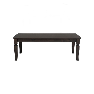 Mid Century Solid Oak Coffee Table Dark <b>Chestnut</b> Finish Top Rectangular Living Room Center Table for Hotel Lobby Project Use - Product Image 1