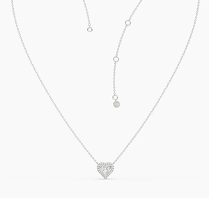 จี้เพชรทรงกลมเจียระไนแบบบริลเลียนท์ 18K ทองคำขาว เพชรเพาะเลี้ยงในห้องปฏิบัติการ รับรองโดย IGI ของขวัญเครื่องประดับงานแต่งงาน - Product Image 5