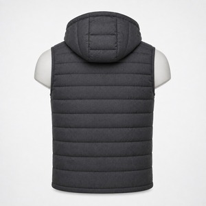 Chaleco Acolchado Impermeable para Hombre, Brillante, Sin Mangas, Chaqueta de Invierno, Transpirable, Ligera, con Logotipo Personalizado OEM 2026 - Product Image 4