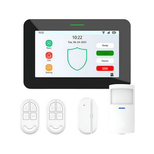 Système d'alarme de sécurité domestique intelligent Sudex 7 pouces IPS couleur WiFi 4G GSM avec Alexa, matériau ABS, contrôlé par application - Product Image 1