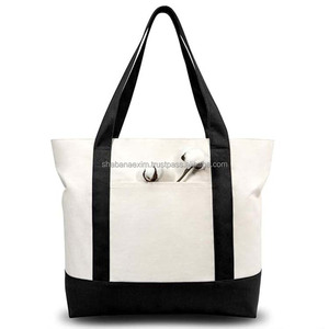 กระเป๋าผ้าแคนวาสแบบใหม่ ดีไซน์สวย ทนทาน พร้อมพิมพ์โลโก้น่ารักตามสั่ง สำหรับใส่ของช้อปปิ้ง มีสายสะพายคู่ - Product Image 5