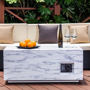42\" Outdoor Rectangle Propane <b>Fire</b> <b>Pit</b> <b>Table</b> for Outdoor Entertaining - Product Image 1