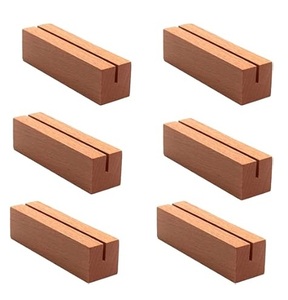 Light Wood Card Holder Home Storage Wood Card School Table Decorative Office Home Hotel <b>Desk</b> Top Card Holder Best Manufacturer - Product Image 3